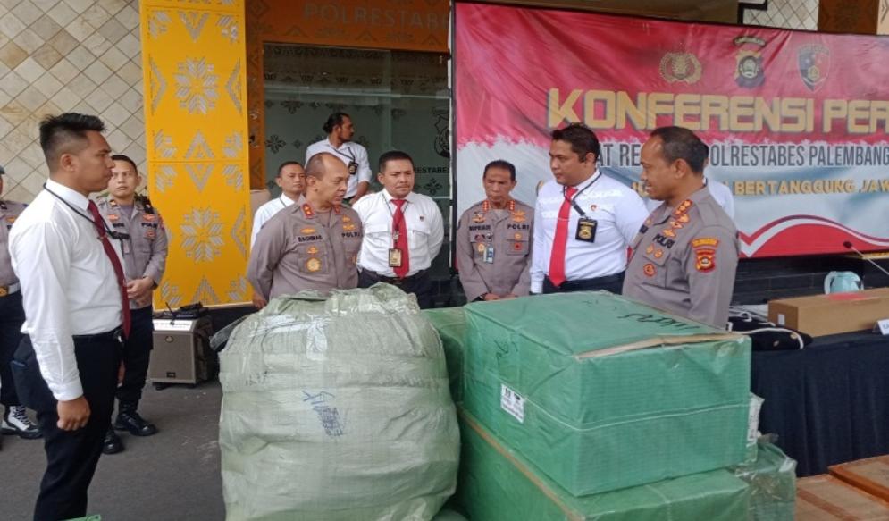 4 Unit Mesin Harley Davidson Selundupan Diamankan Polrestabes Palembang