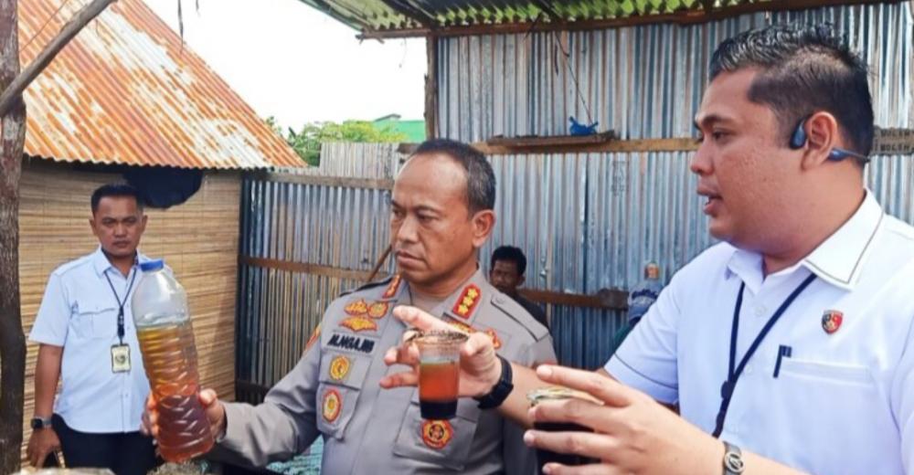 Ada Gudang Solar Oplosan di Kertapati Digerebek Polisi