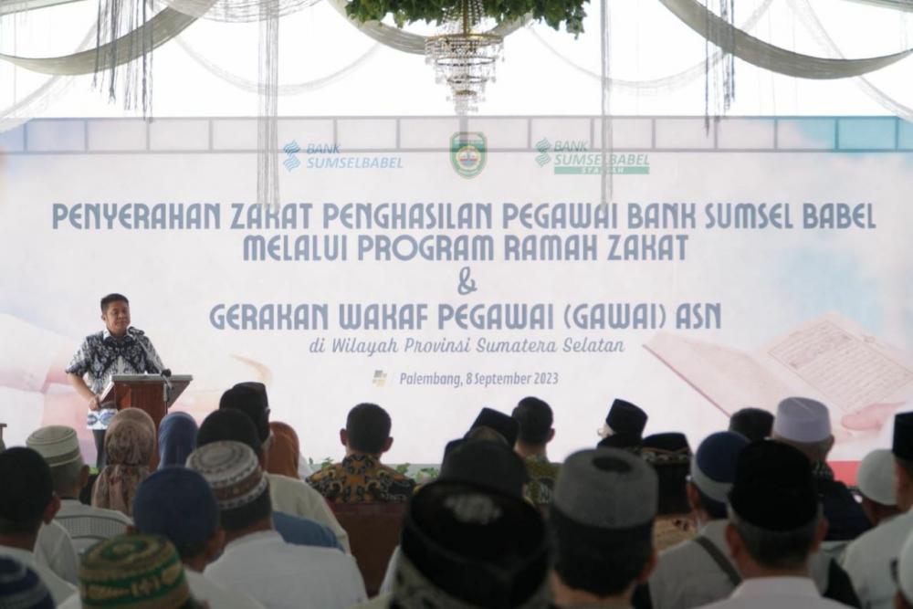 BSB Salurkan Zakat Penghasilan Pegawai, Herman Deru: Ini Jadi Contoh Bagaimana Membimbing Mustahik Menjadi Muzakki