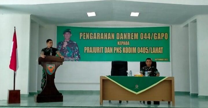 Danrem 044/Gapo : TNI Solid, Waspadai yang Memecah Belah