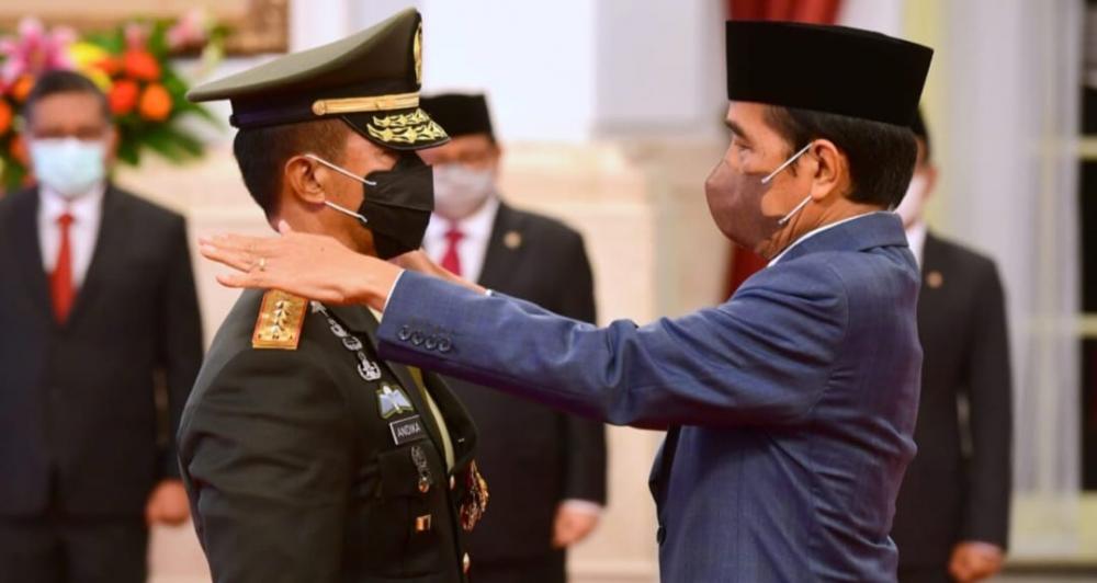 Presiden Jokowi Lantik Andika Perkasa sebagai Panglima TNI