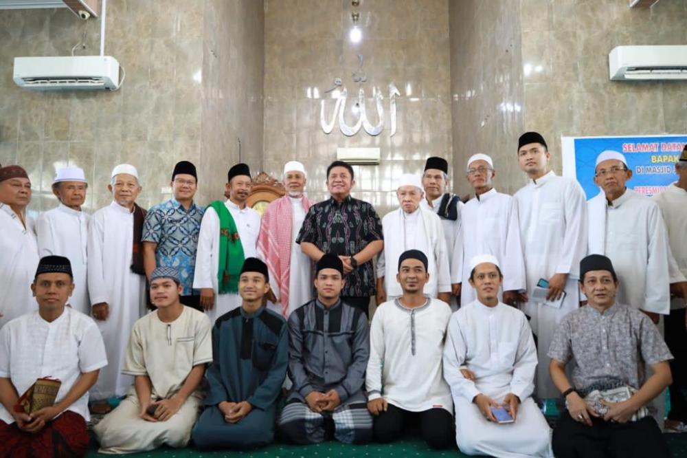 Resmikan Masjid Jami Al Ikhlas, Herman Deru Minta Pengurus Isi Kegiatan Masjid dengan Rumah Tahfidz