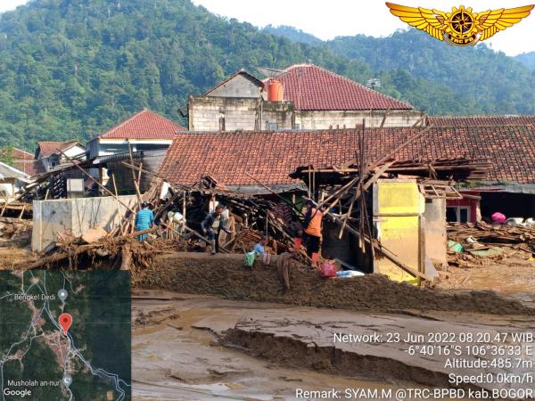 Banjir Bandang Terjang Leuwiliang Bogor, 2.407 Jiwa Terdampak