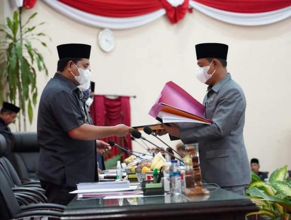 DPRD Banyuasin Gelar Rapat Paripurna Agenda Mendengar Nota Pengantar Rencana APBD Perubahan TA 2021