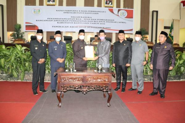 DPRD Banyuasin Menandatangani KUA-PPAS Tahun 2021