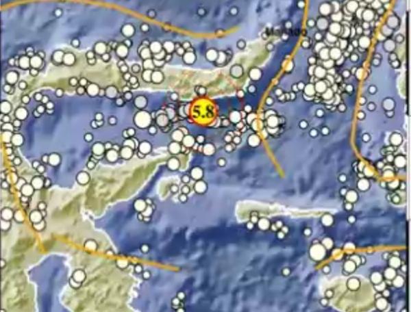 Gempa M 5,8 Guncang Kabupaten Mamuju Sulbar