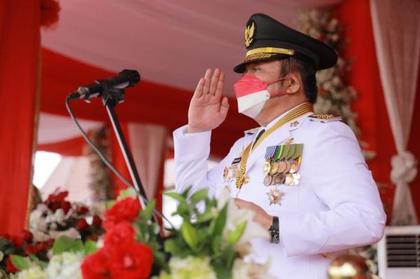 Gubernur Herman Deru Irup Upacara HUT RI ke-76