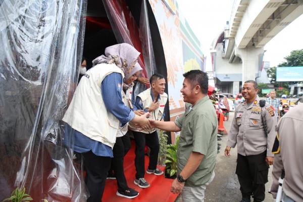 Herman Deru Sanjo Lebaran Lanjut Cek Harga-Posko Serta Kesiapan Masjid untuk Shalat Idul Fitri 1444 Hijriah