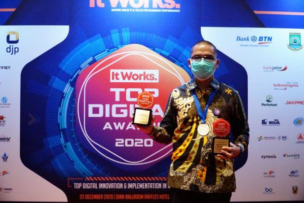 Kembali, Herman Deru Raih Penghargaan Top Leader on Digital Implementation 2020