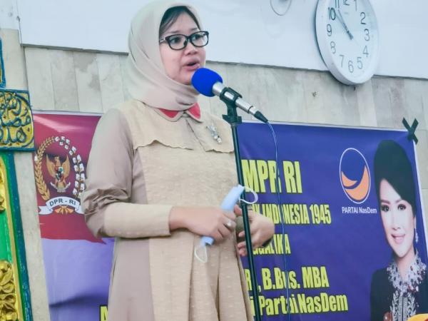 Percha Leanpuri Ajak Masyarakat OKU Timur Menjaga Keberagaman dalam Mencegah Aksi Terorisme