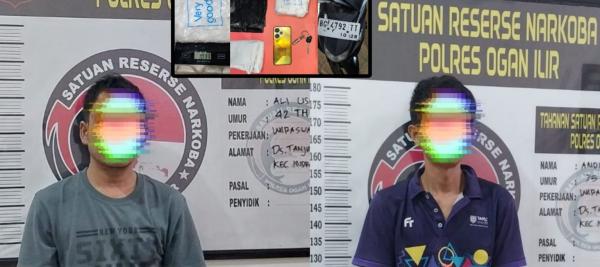 Polres Ogan Ilir Gagalkan Peredaran 1 Kilogram Sabu, Dua Kurir Ditangkap, Jaringan Dikendalikan Napi di Riau