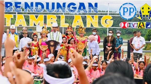 Presiden Jokowi Resmikan Bendungan Danu Kerthi di Buleleng