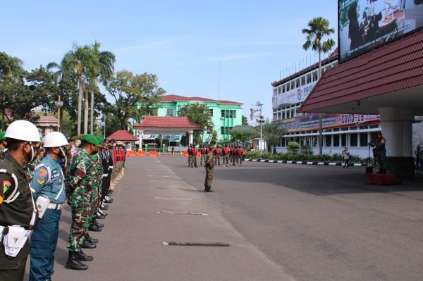 Tim Gabungan Penegakan Disiplin Pengendalian Covid Gelar Apel Bersama