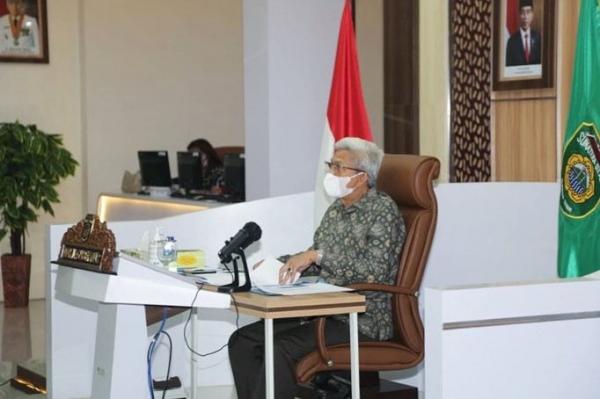 Wagub Mawardi Yahya Ikuti Rakor Evaluasi PPKM Bersama Menko Bidang Perekonomian RI